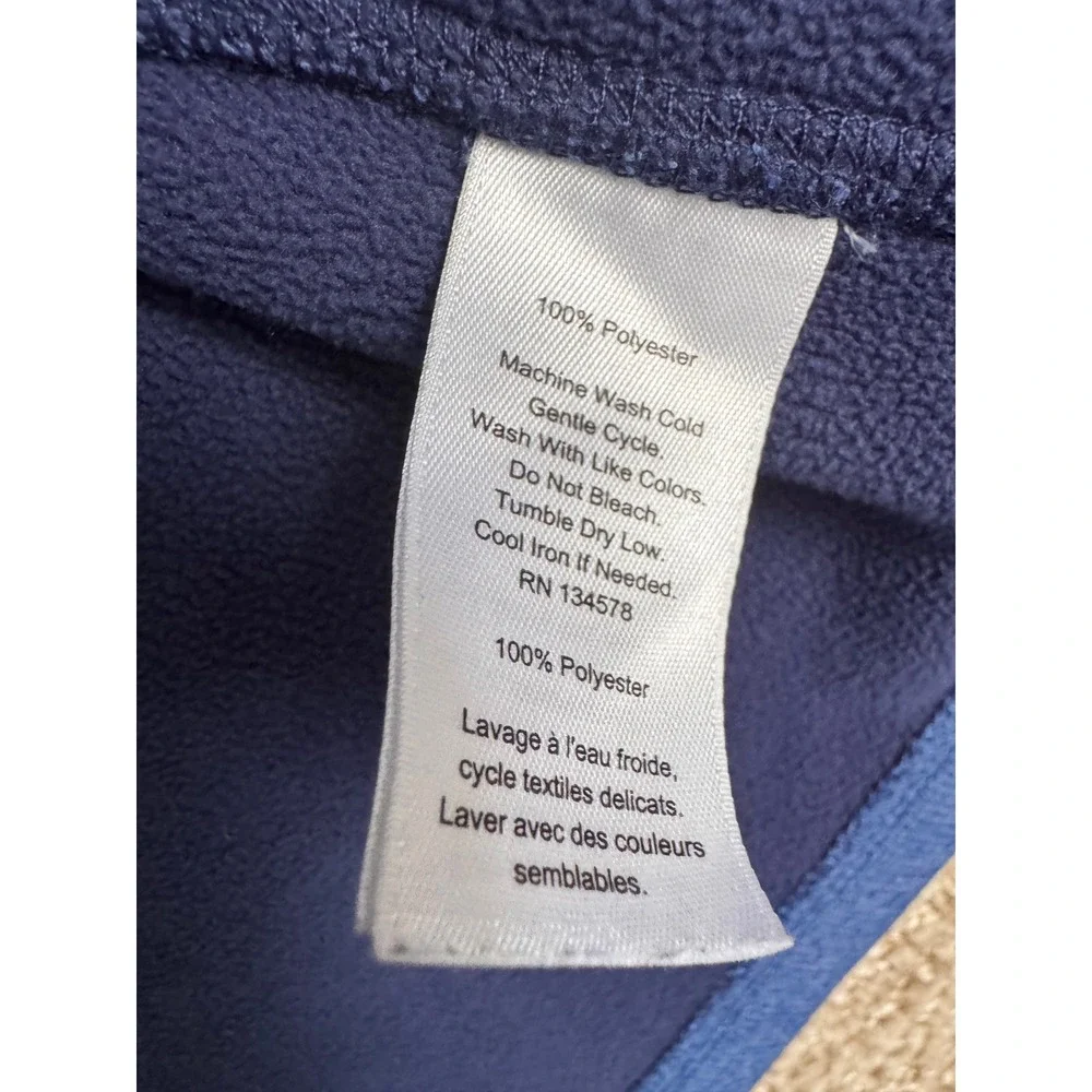Vineyard Vines Boys Blue Sweater Fleece‎ Full Zip Vest Outdoor Pockets Size 7